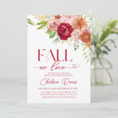 秋インラブマルサラフラワーブライダルシャワー 招待状 (スタンド正面)