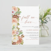 秋インラブミニマル秋ブライダルシャワー | 招待状 (スタンド正面)