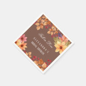 秋インラブモチャオータムブライダルシャワー スタンダードカクテルナプキン (角)