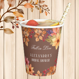 秋インラブモチャオータムブライダルシャワー 紙コップ