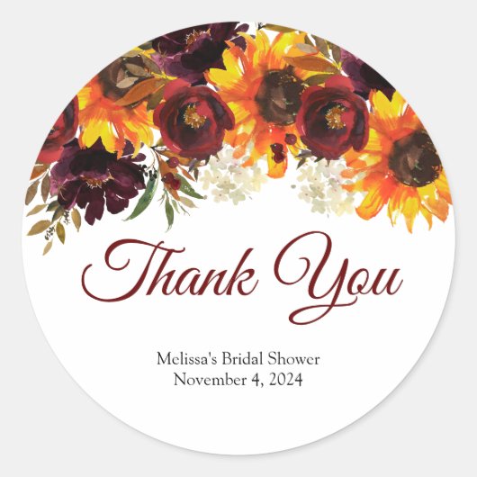 秋インラブラウンドステッカー ラウンドシール (正面)