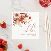 秋インラブラスティブルゴーニュフローラブライダルシャワー スタンダードカクテルナプキン (インサイチュ)