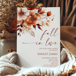 秋インラブラスティブルゴーニュフローラブライダルシャワー 招待状