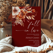 秋インラブラスティブルゴーニュフローラブライダルシャワー