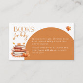 秋インラブリトルテディベアブックベビー エンクロージャーカード (正面)