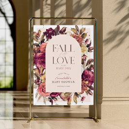 秋インラブリースアーチピンクベビーシャワーウェルカム アクリルサイン