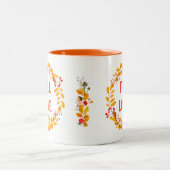 秋インラブリース紅葉パンプキン ツートーンマグカップ (中央)