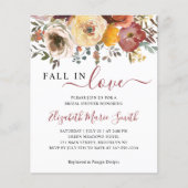 秋インラブレッドフローラブライダルシャワー招待 (正面)