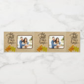 秋インラブ写真秋テーマ ペットボトルラベル (シングルラベル)