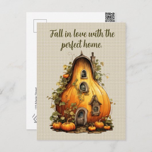 秋インラブ実在エテートマーケティング ポストカード (正面/裏面)