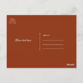 秋インラブ秋お洒落サンキューカード ポストカード (裏面)