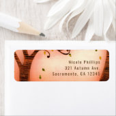 秋インラブ秋お洒落招待状 ラベル (インサイチュ)