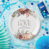 '秋インラブ'秋の開花パンプキンブライダルシャワー ペーパープレート (パーティー)