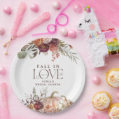 '秋インラブ'秋の開花パンプキンブライダルシャワー ペーパープレート (パーティー)