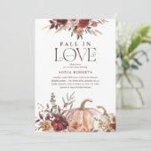 '秋インラブ'秋の開花パンプキンブライダルシャワー 招待状 (スタンド正面)