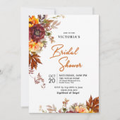 秋インラブ秋をテーマにしたブライダルシャワー招待状 招待状 (正面)