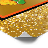 秋インラブ秋カスタマイズ文字と色 ポスター (角)