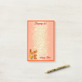 秋インラブ秋カスタマイズ文字と色 ポストイット (デスク上)