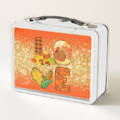 秋インラブ秋カスタマイズ文字と色 メタルランチボックス (裏面)