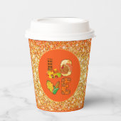 秋インラブ秋カスタマイズ色 紙コップ (正面)