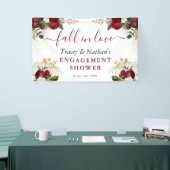 秋インラブ秋フローラカボチャ婚約シャワー 横断幕 (トレードショー)