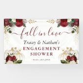 秋インラブ秋フローラカボチャ婚約シャワー 横断幕 (横)