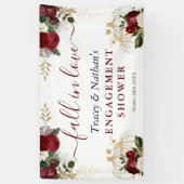 秋インラブ秋フローラカボチャ婚約シャワー 横断幕 (縦)