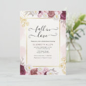 秋インラブ秋フローラブルゴーニュブライダルシャワー 招待状 (スタンド正面)
