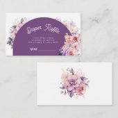 秋インラブ秋フローラベビーおむつラッフルチケット エンクロージャーカード (正面/裏面)