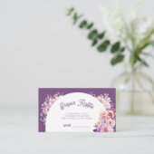 秋インラブ秋フローラベビーおむつラッフルチケット エンクロージャーカード (スタンド正面)