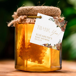 秋インラブ秋フローラベビーシャワー フェイバータグ