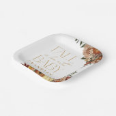 秋インラブ秋フローラベビーシャワー ペーパープレート (傾斜あり)