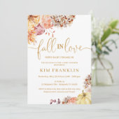 秋インラブ秋フローラベビーシャワー 招待状 (スタンド正面)