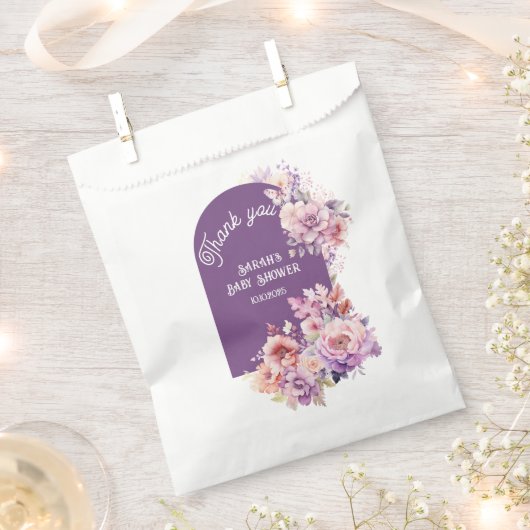 秋インラブ秋フローラベビー開花ベビー感謝していユー フェイバーバッグ (クリップ留めされた状態)