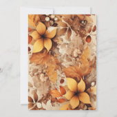 秋インラブ秋ブライダルシャワー 招待状 (裏面)