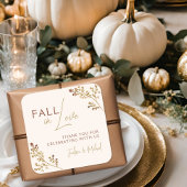 秋インラブ秋リーフ中性ウェディングシャワー スクエアシール