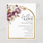 秋インラブ秋婚約パリ招待状 (正面)