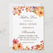 秋インラブ秋素朴ブライダルシャワー 招待状 (正面)