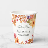 秋インラブ秋素朴ブライダルシャワー 紙コップ (正面)