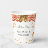 秋インラブ秋素朴ブライダルシャワー 紙コップ (正面)