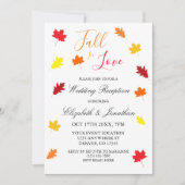 秋インラブ紅葉ウェディング 招待状 (正面)