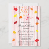 秋インラブ紅葉ブライダルシャワー 招待状 (正面)