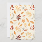 秋インラブ紅葉ブライダルシャワー 招待状 (裏面)