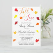 秋インラブ紅葉ベビーシャワー 招待状 (スタンド正面)
