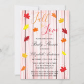 秋インラブ紅葉ベビーシャワー 招待状 (正面)