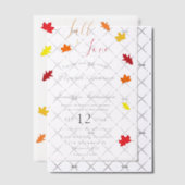 秋インラブ紅葉結婚ズ ベラム紙招待状 (オフセット (招待状))