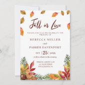 秋インラブ紅葉結婚式招待状 招待状 (正面)