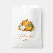 秋インラブ素朴オータムカボチャブライダルシャワー フェイバーバッグ (正面)
