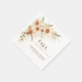 秋インラブ素朴ボホ結婚ズ スタンダードカクテルナプキン (角)