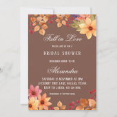 秋インラブ素朴モチャオータムブライダルシャワー 招待状 (正面)